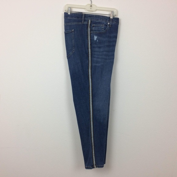 Wild Fable Denim - Wild Fable High Rise Skinny Jeans with Side Stripe